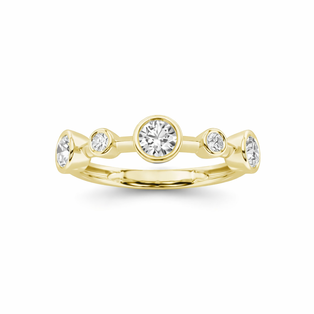 0.50ct 14K Yellow Gold Round Diamond Ring