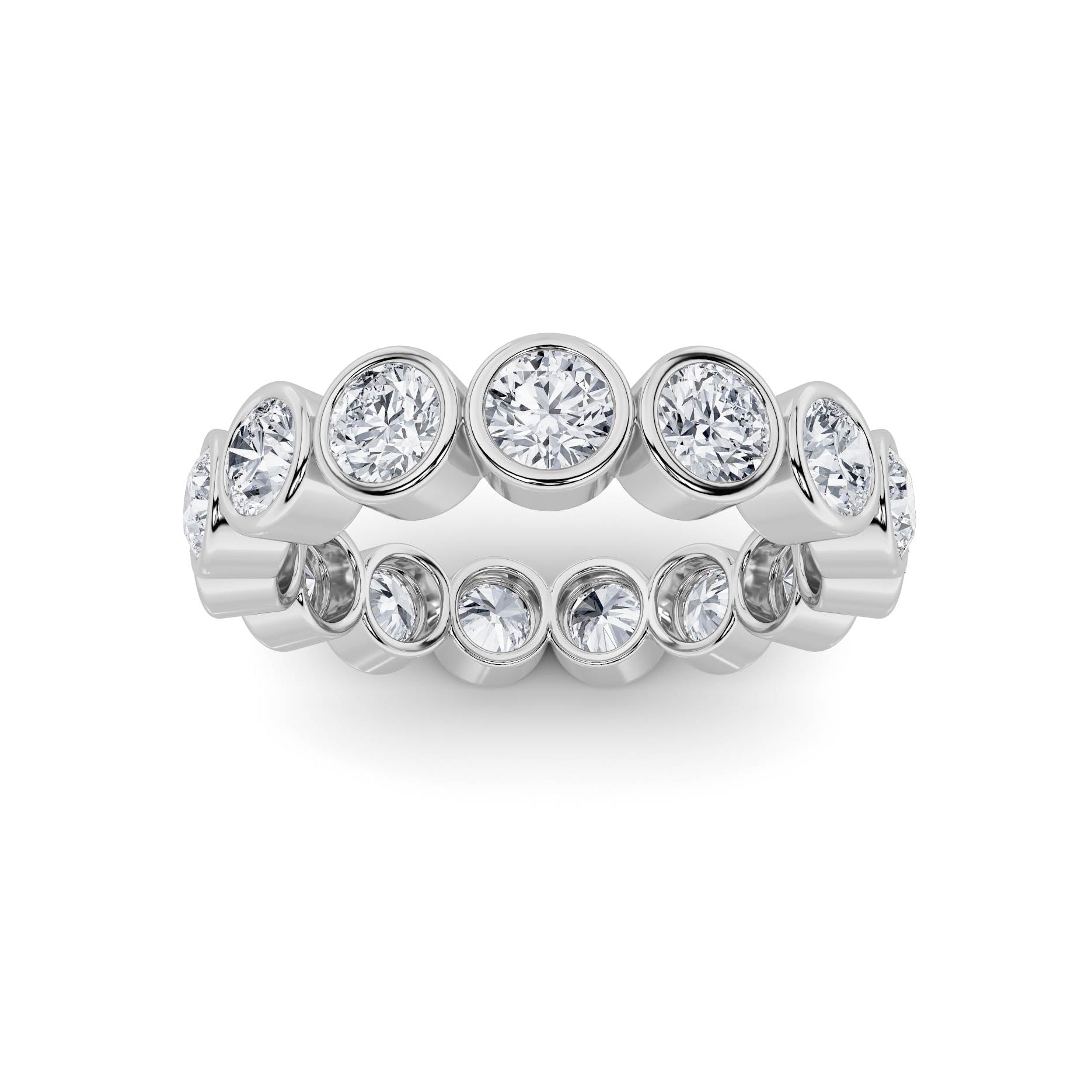 1.87ct 14KT White Gold Round Diamond Eternity Ring